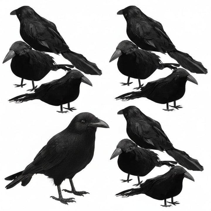 Halloween Decoration Realistic Artificial Crows
