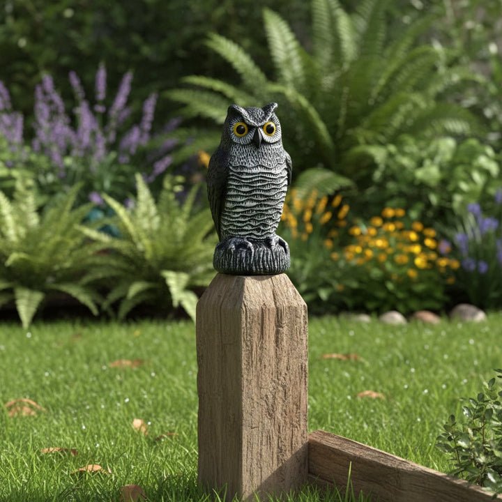 Halloween Decoration Realistic Owl Garden Yard Statue