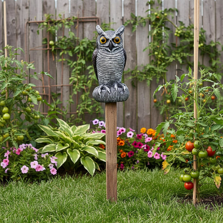 Halloween Decoration Realistic Owl Garden Yard Statue
