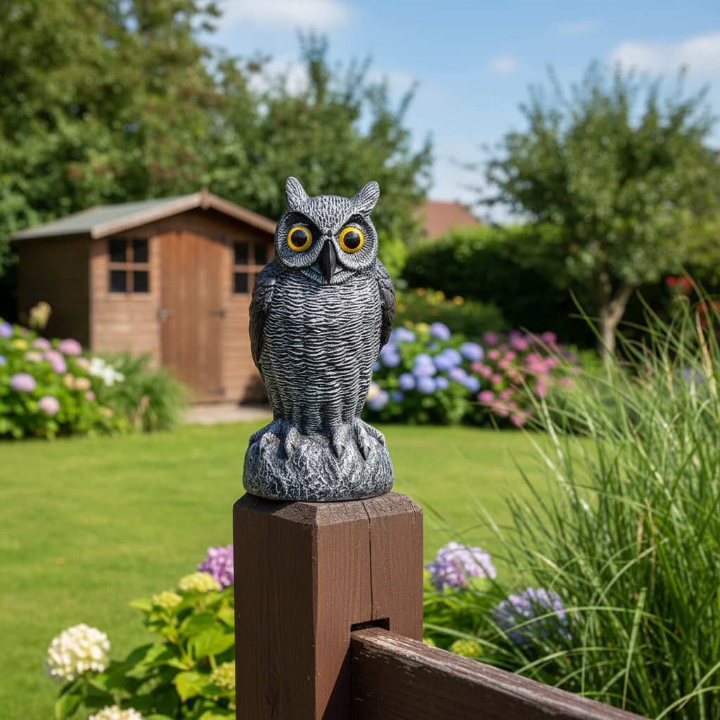 Halloween Decoration Realistic Owl Garden Yard Statue