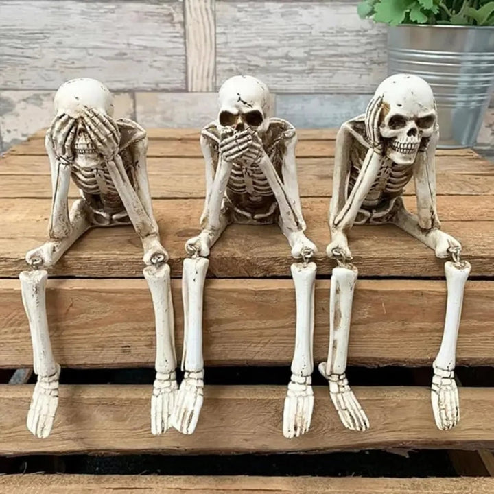 Halloween Decoration Skeleton Figurine Home Decor Accent