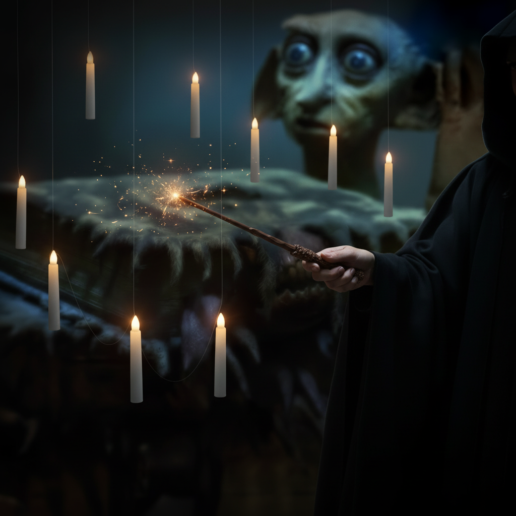 Halloween Decorations Floating Candles LED Lighting