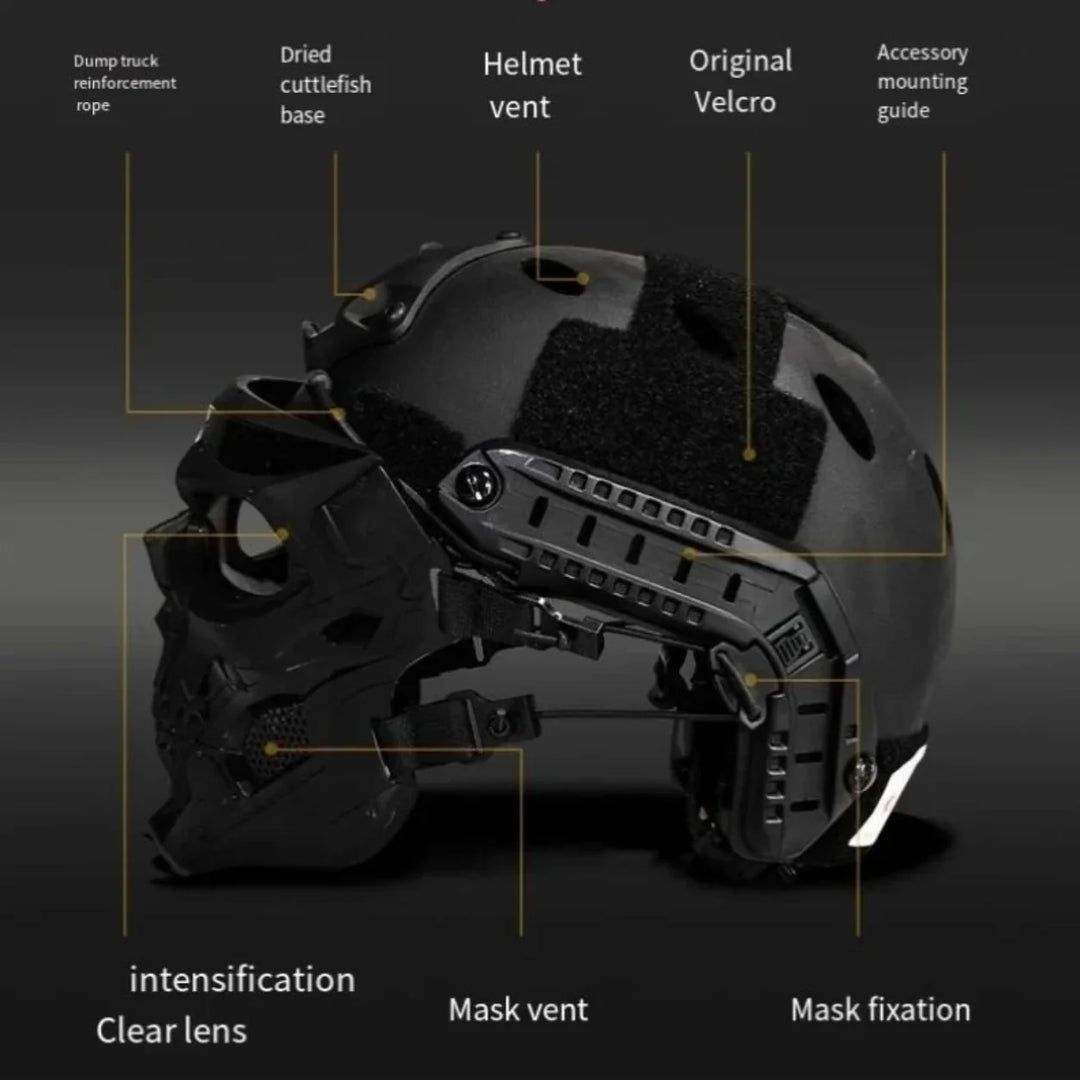Halloween Mask Skull Tactical Helmet Outdoor Gear