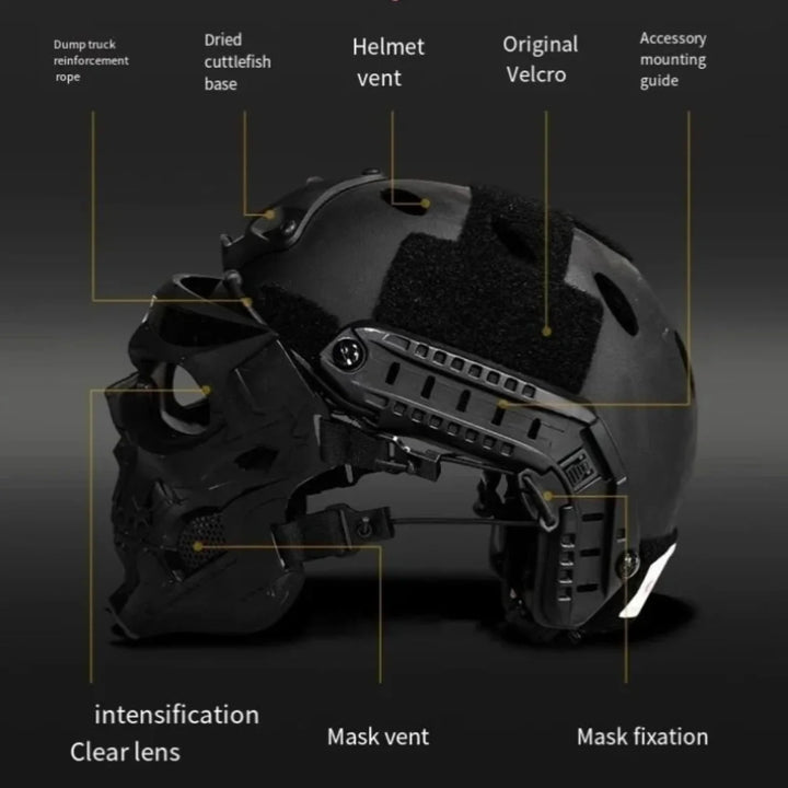 Halloween Mask Skull Tactical Helmet Outdoor Gear