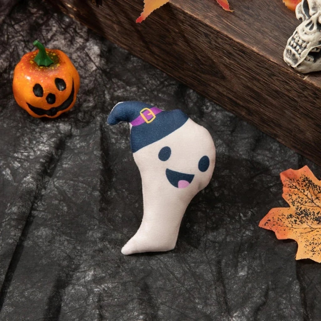 Halloween Toys Interactive Plush Cat Toy Fun Ghost Design