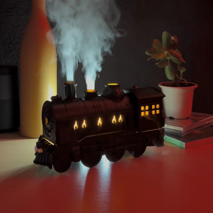 Humidifier Essential Oil Diffuser Train Plastic USB LED Night Light