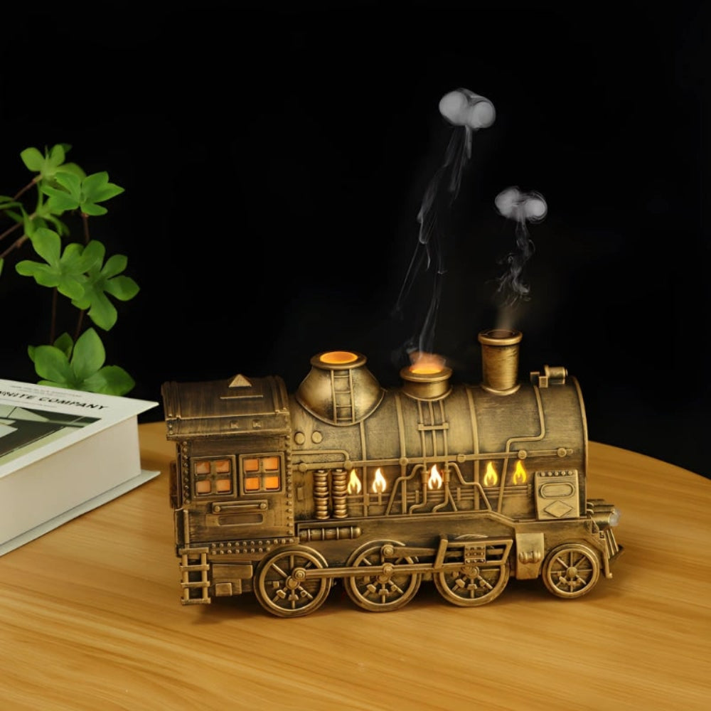 Humidifier Essential Oil Diffuser Train Plastic USB LED Night Light