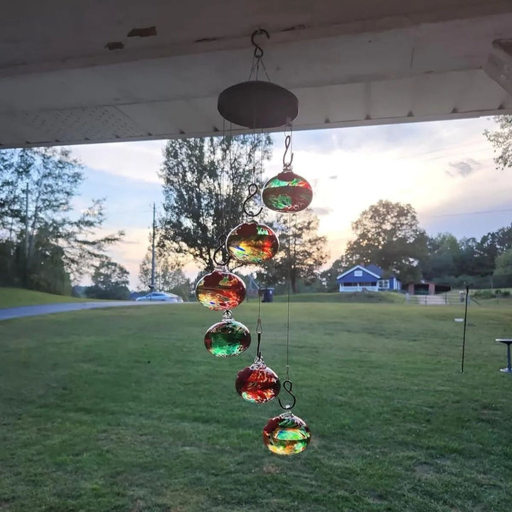 Hummingbird Feeder Wind Chime Garden Decor