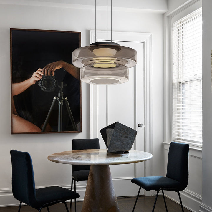 Glass Pendant Lamp | Bauhaus Style Hanging Light