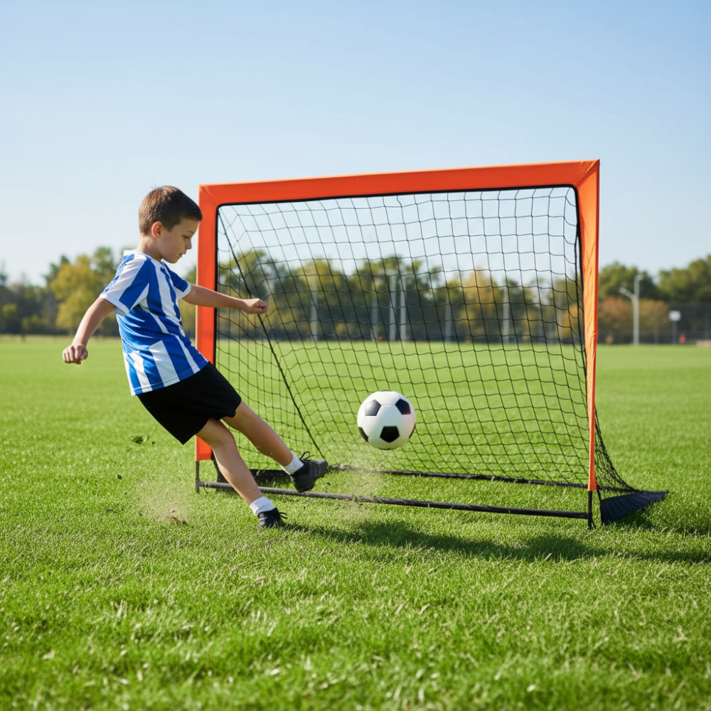 Portable Soccer Net Easy Setup Backyard Training