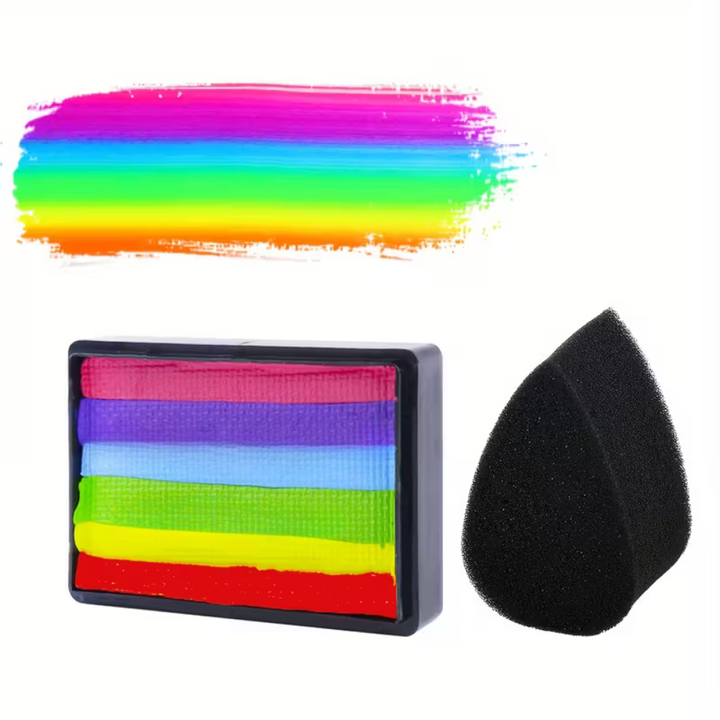 Soccer Ball Neon Split Cake Body Paint Set UV Glow Parties