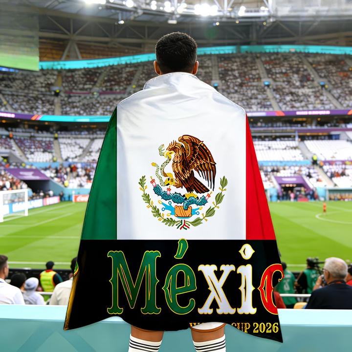 Flag Banner Soccer Fan Cape Mexico World Cup Style