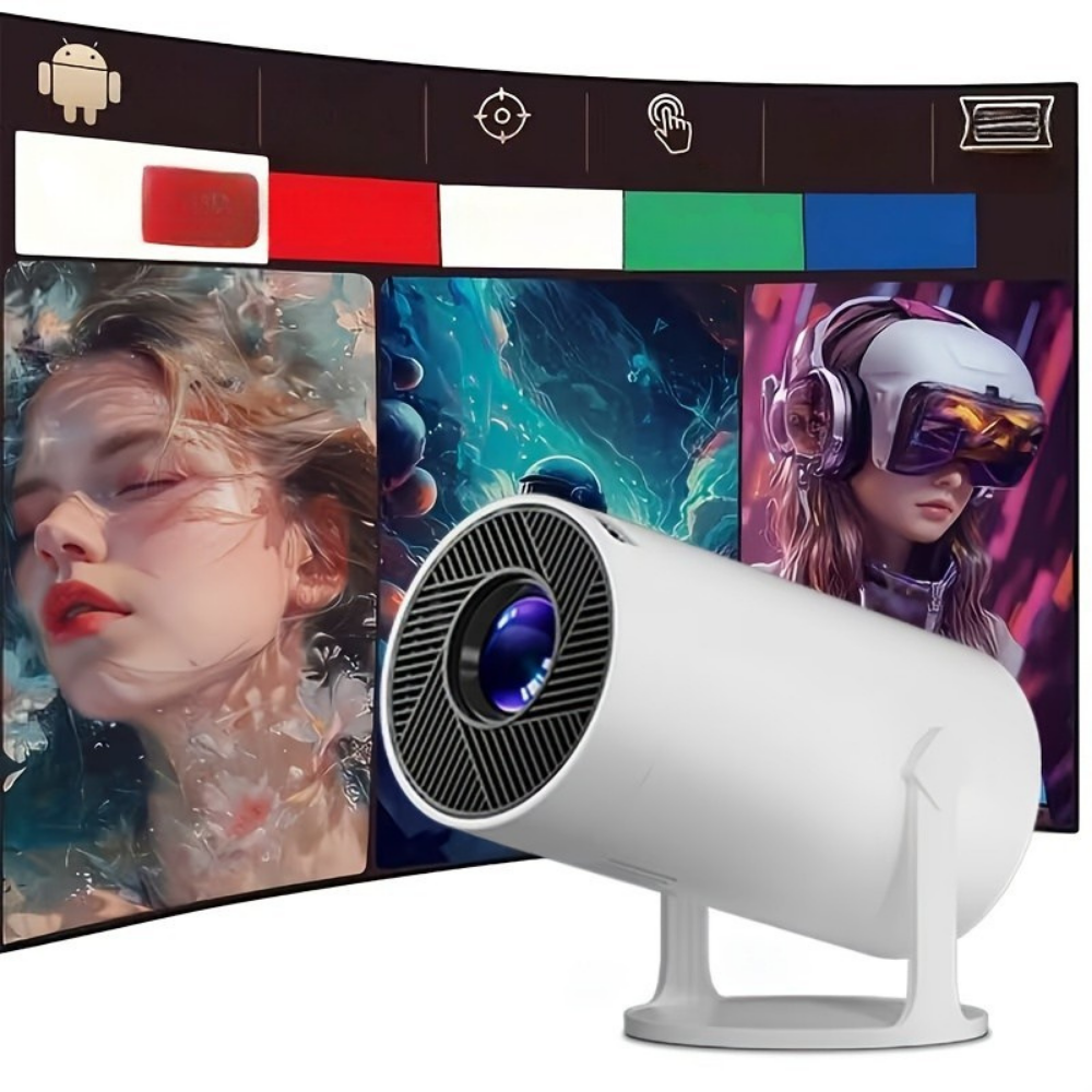 Portable Mini Projector 1080P Streaming Wireless 180° Rotation