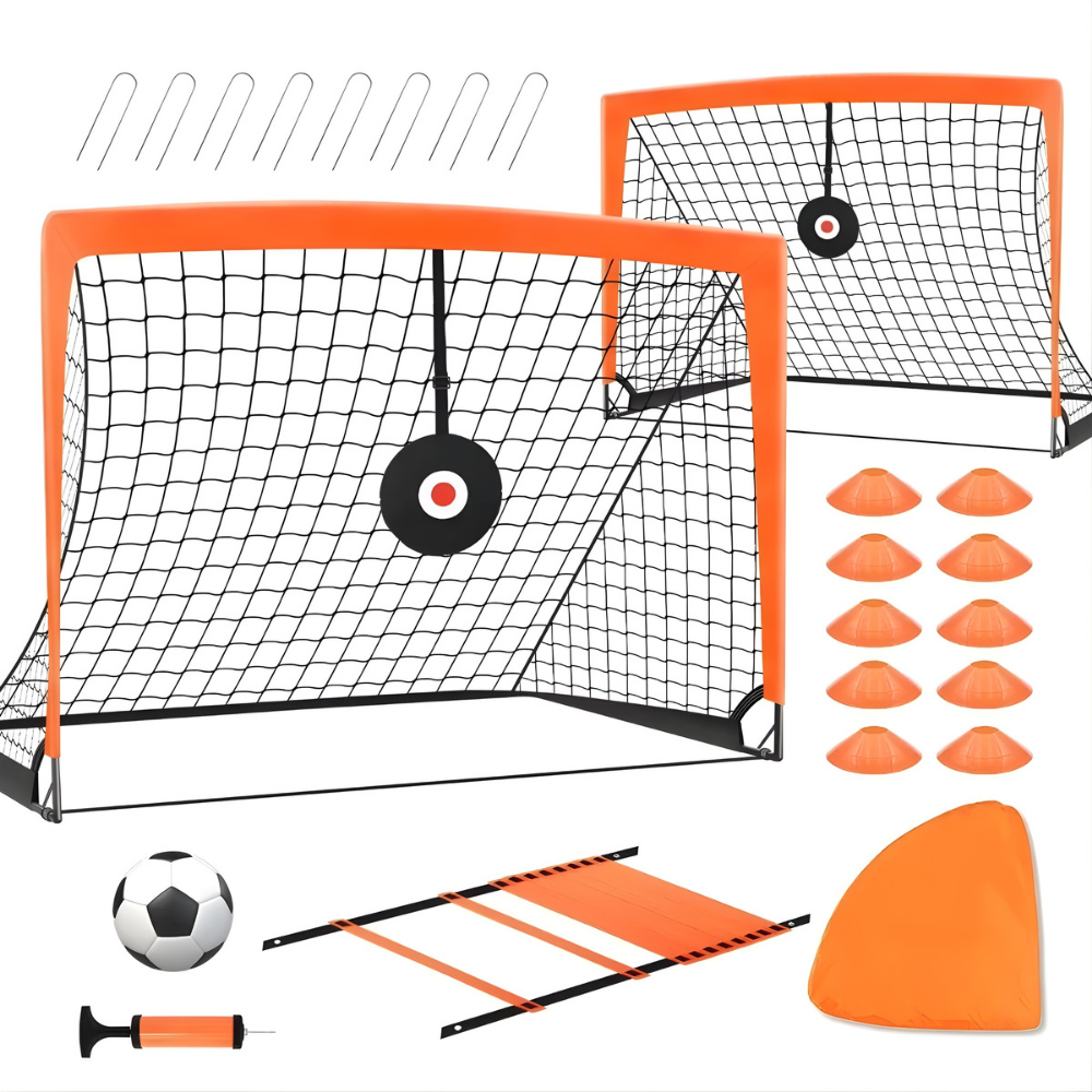 Portable Soccer Goal Kids Outdoor Training Practice Set