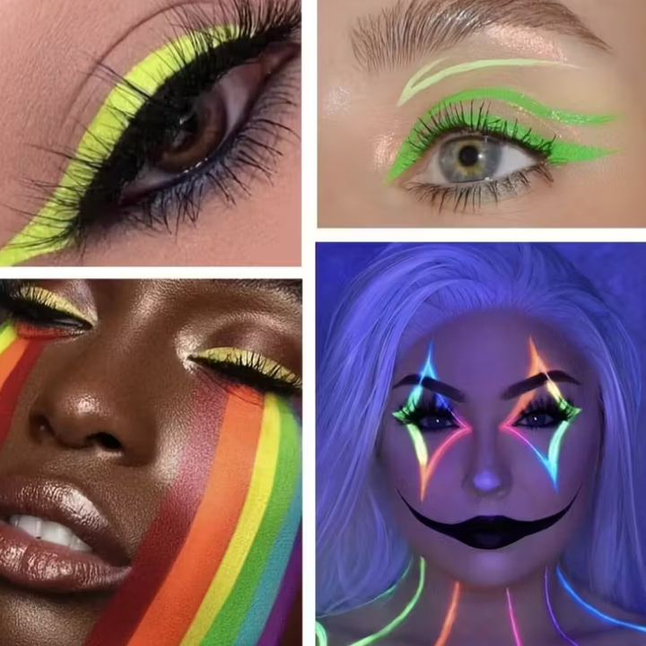 Soccer Ball Neon Split Cake Body Paint Set UV Glow Parties