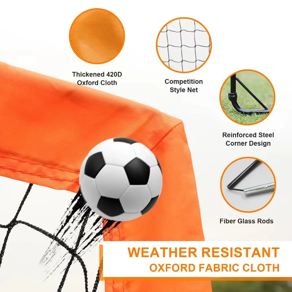 Portable Soccer Goal Kids Outdoor Training Practice Set