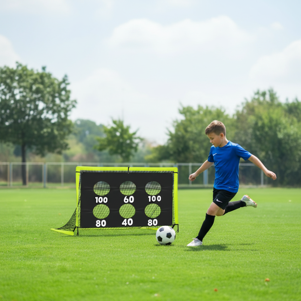 Portable Soccer Net Target Training Goal Accurate Shooting Practice