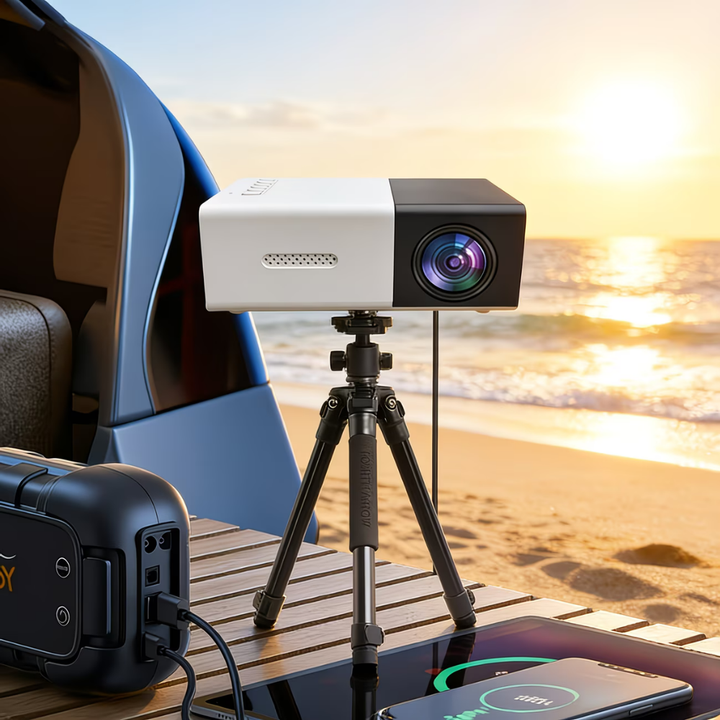 Portable Mini Projector 1080P Support Compact Home Theater