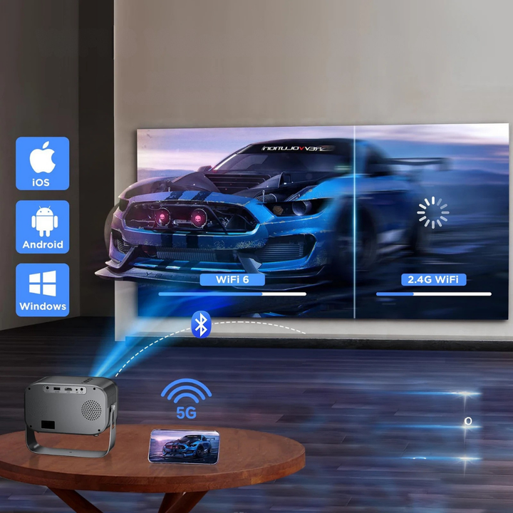 World Cup Portable Mini Projector Bluetooth WiFi Projector
