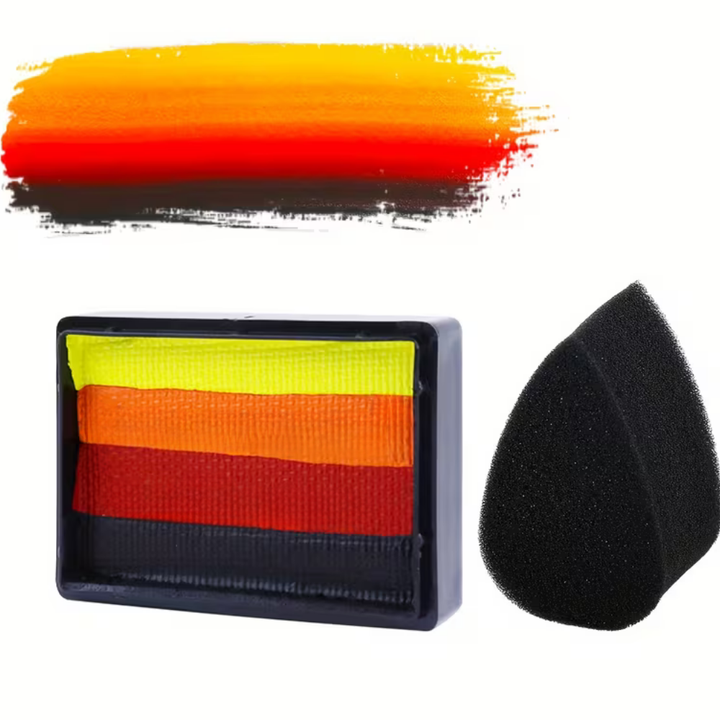 Soccer Ball Neon Split Cake Body Paint Set UV Glow Parties