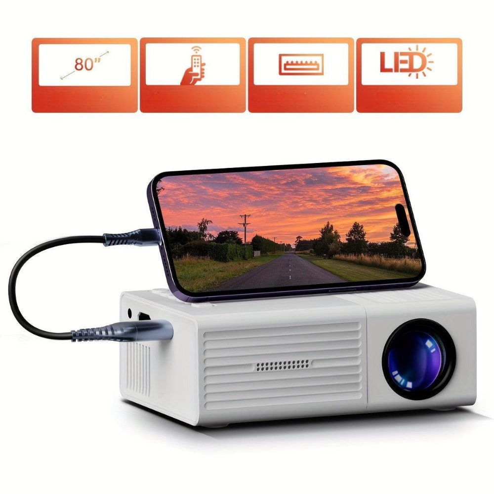 World Cup Portable Mini Projector 3000 Lumen LED