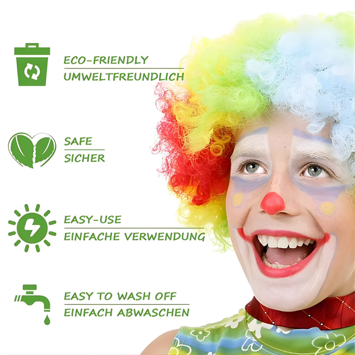 Soccer Ball Face Paint Kit 15 colour Palette Creative Designs