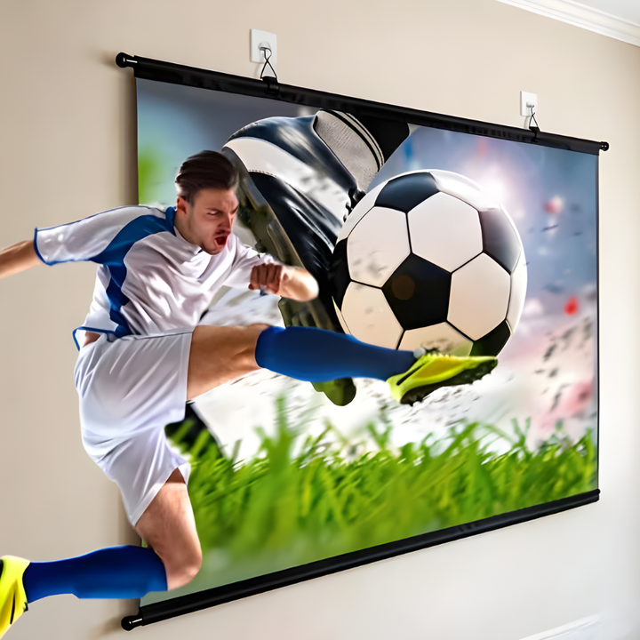 Projector Screen HD Widescreen Movies Sports Viewing