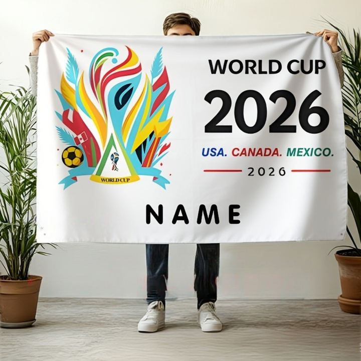 Wall Banner Mexico Flag Custom Soccer Fan Personalized Name