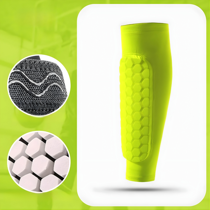 World Cup Football Shin Guard Sleeves Honeycomb Padded Compression