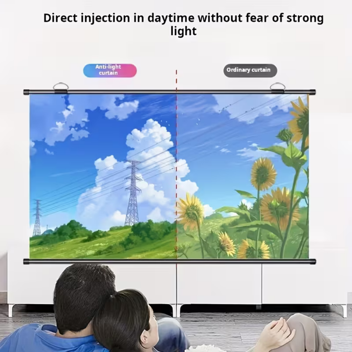 Projector Screen HD Widescreen Movies Sports Viewing