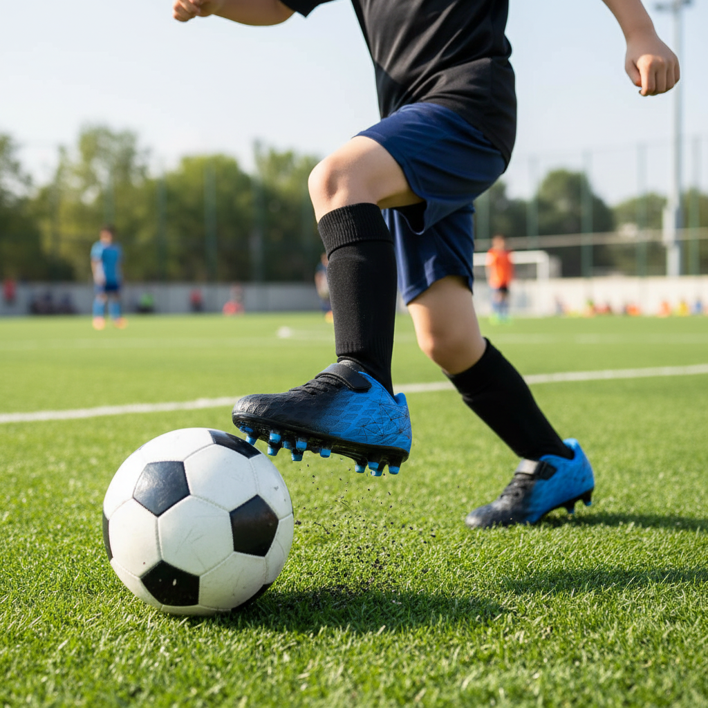 Soccer Cleats Kids Durable Control and Grip Football Shoes