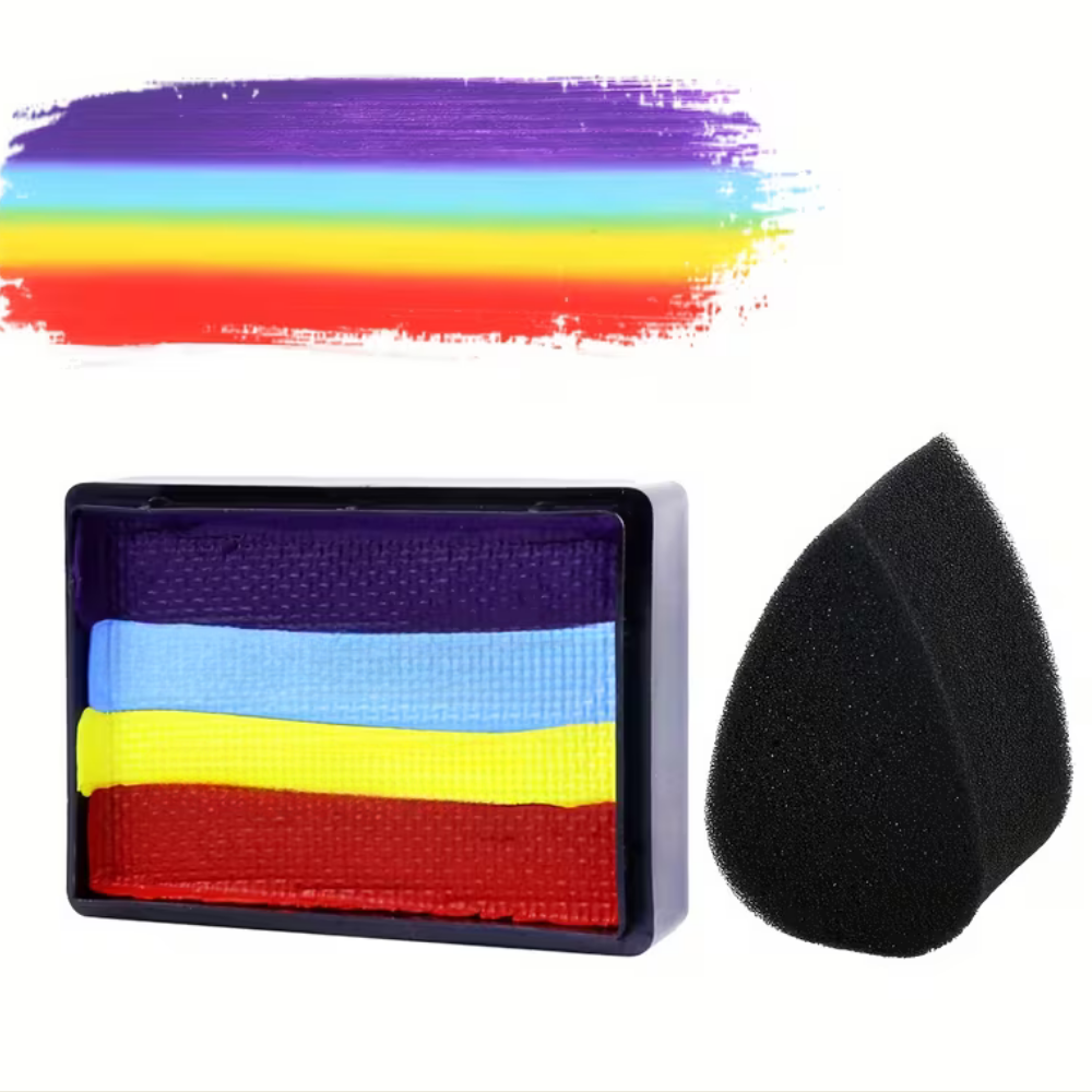 Soccer Ball Neon Split Cake Body Paint Set UV Glow Parties