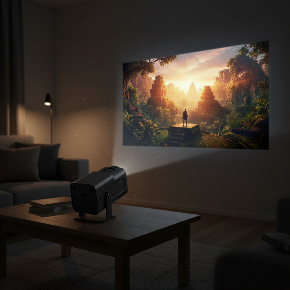 World Cup Portable Mini Projector WiFi Smart Movies Streaming