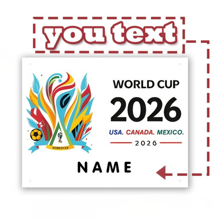 Wall Banner Mexico Flag Custom Soccer Fan Personalized Name