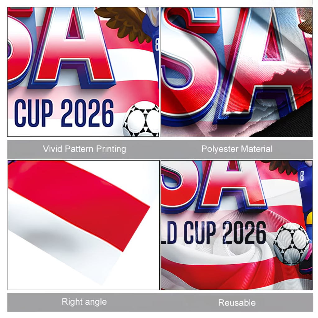USA Flag Soccer Fan Cape World Cup Game Day Supporter