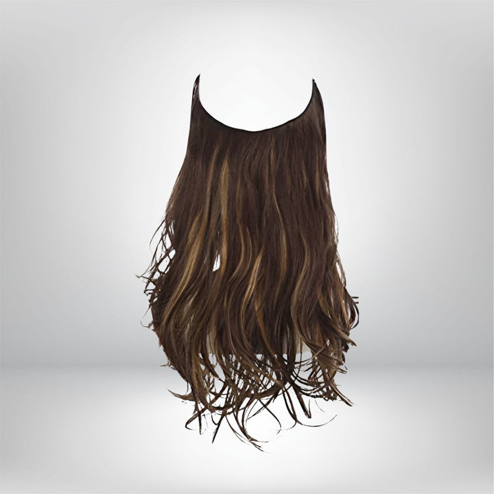 Hair Extensions Natural Wavy Human Hair Clip-In Long Volume Set
