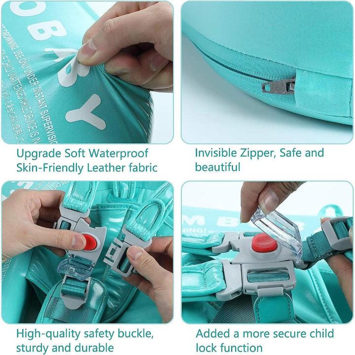 Infant Swim Float Trainer Adjustable Safety Features