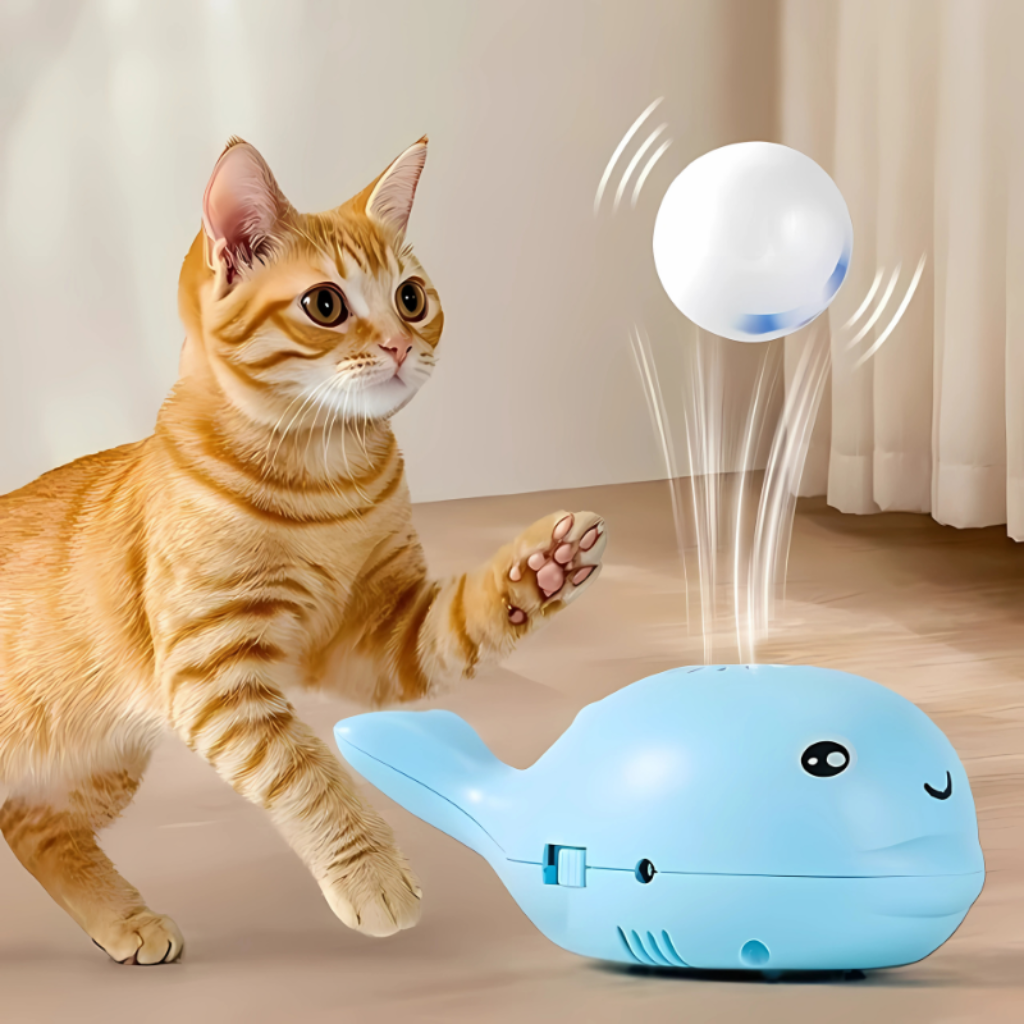 Interactive Cat Toy Fun Ball Dispenser Engaging Playtime