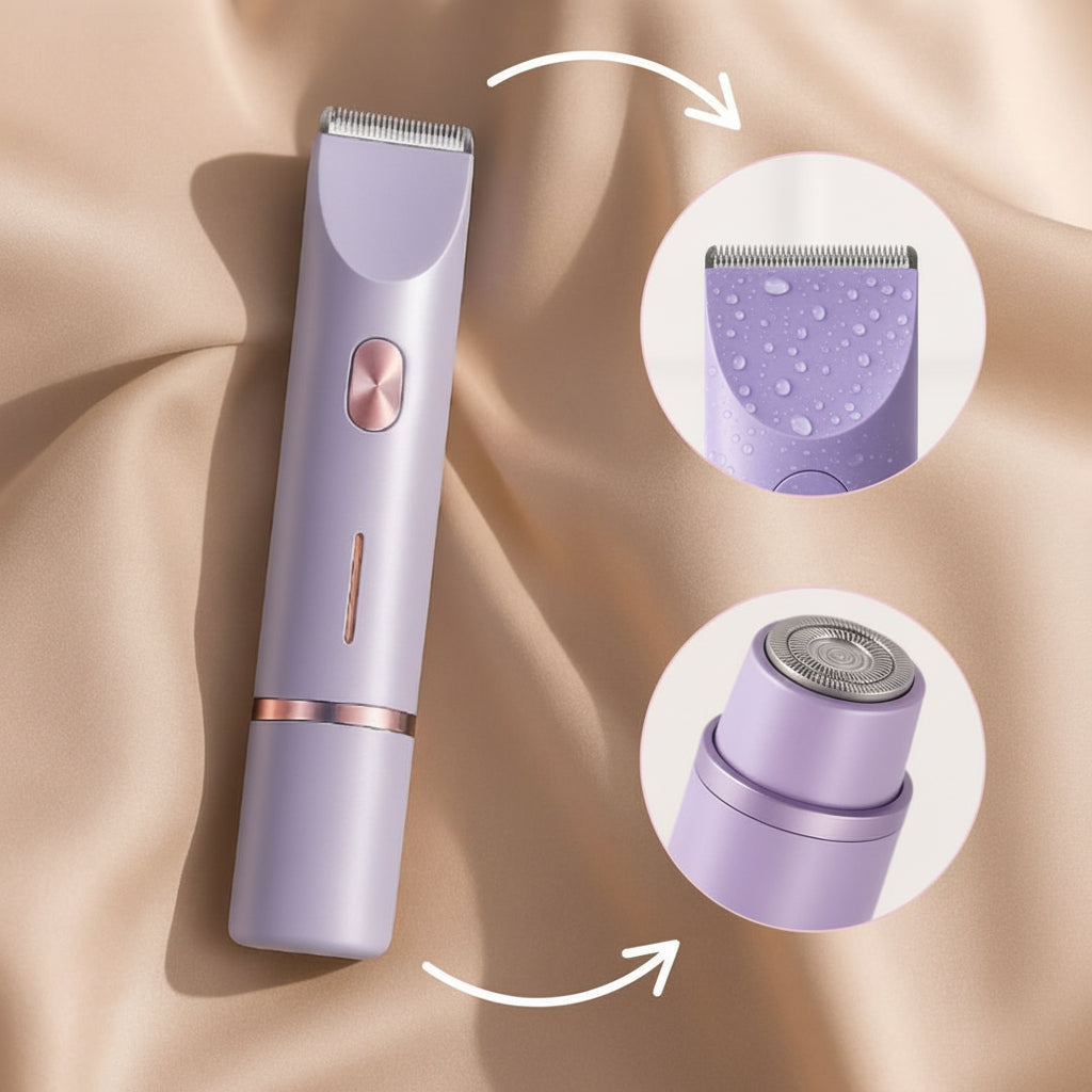 Electric Womens Shaver Waterproof Sensitive Skin Razor Bikini Line