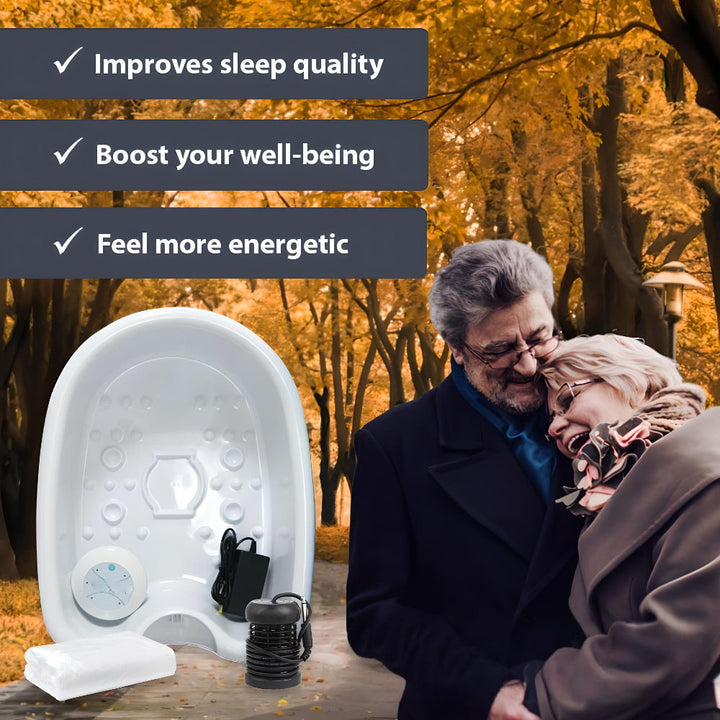 Foot Bath Ionic System Home Spa Basin Portable Unit