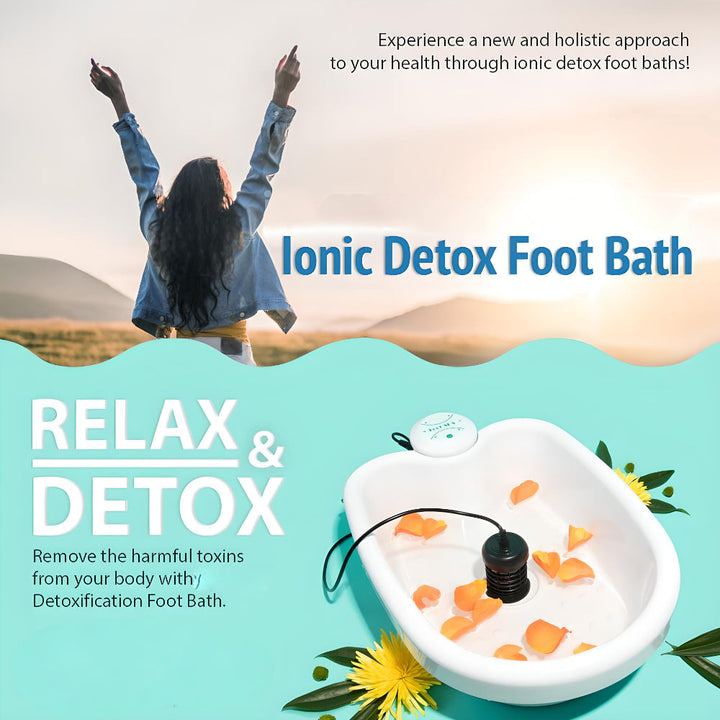 Foot Bath Ionic System Home Spa Basin Portable Unit
