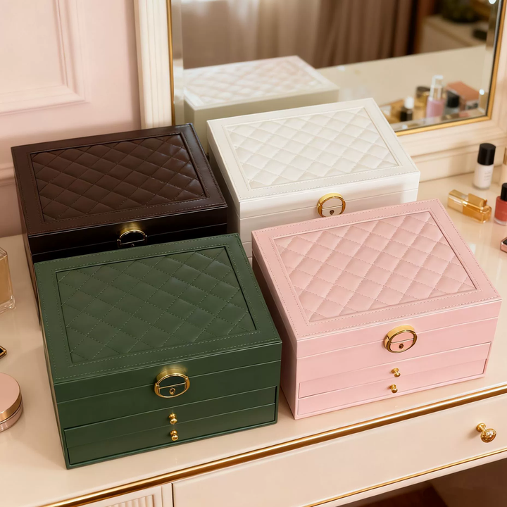 Jewellery Box Organizer Mothers Day Gift Lockable Storage Case
