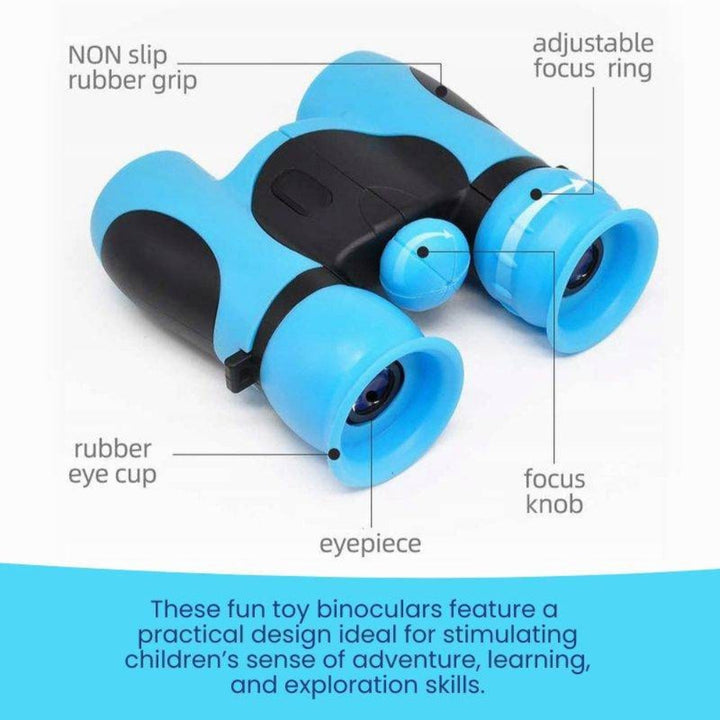 Kids Binoculars Field Glasses Compact Easy Grip Rubberized