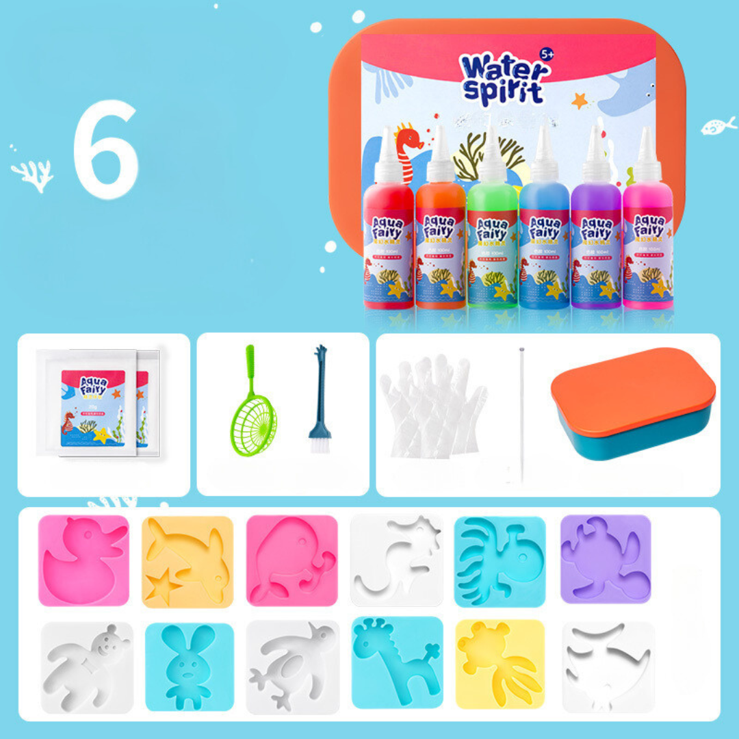 Kids Crafts Water Gel Animal Molds Creative Activity Kit