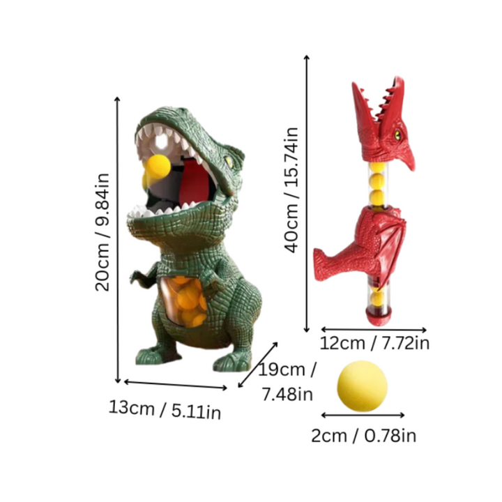 Kids Dinosaur Toy Interactive Game Foam Shooter Set