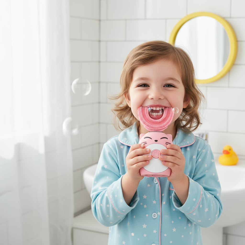 Kids Electric Toothbrush Fun Design Battery Operated