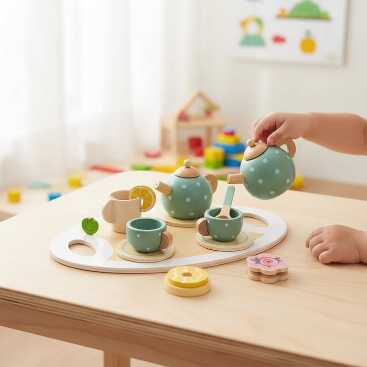 Kids Tea Set Fine Motor Skills Toy Playtime Activity