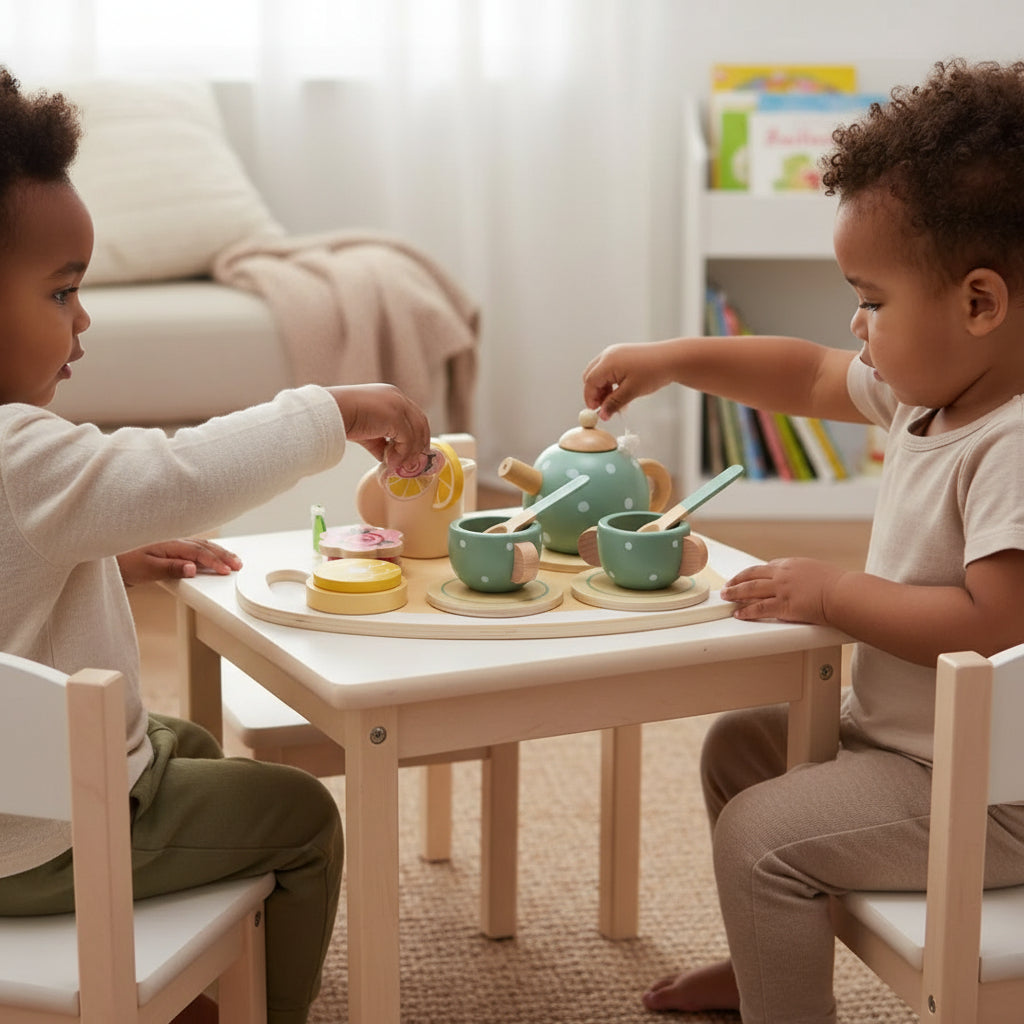 Kids Tea Set Fine Motor Skills Toy Playtime Activity