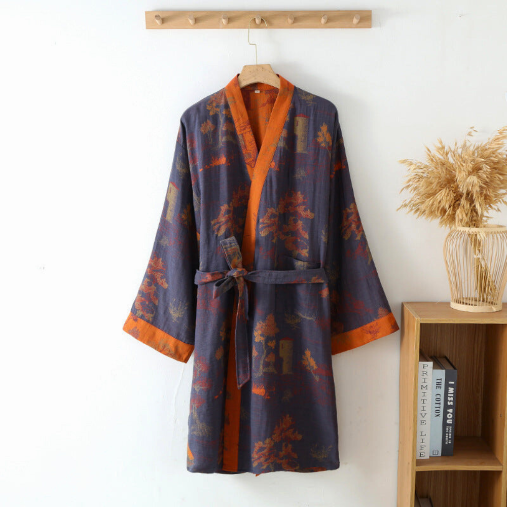 Kimono Robe Bathrobe Relaxed Fit Design