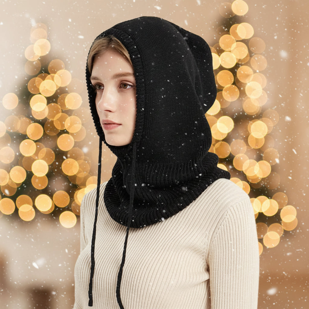 Knit Beanie Cashmere Winter Ribbed Pom-Pom Cold Weather Beanie